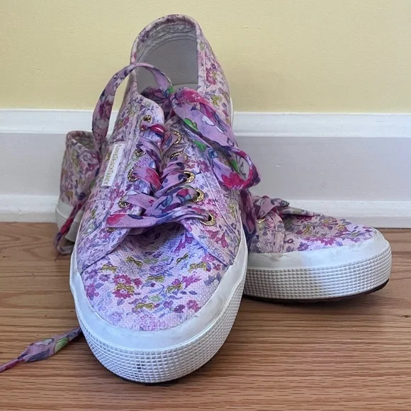LOVESHACKFANCY x SUPERGA sneakers, sz 37 1/2 - Picture 1 of 5